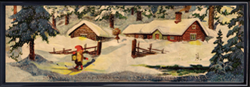 Framed tomten poster, perfect for
                your Swedish / Scandinavian Christmas decorating